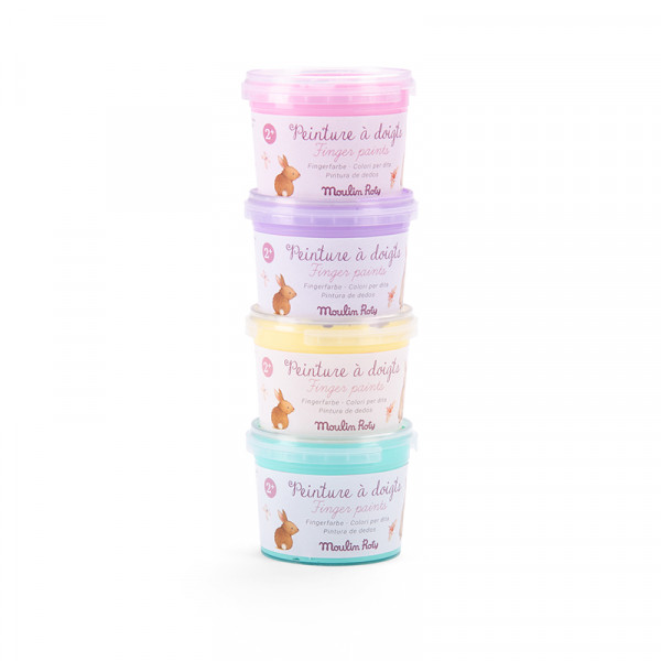 Kit de peinture à doigts pastel - Les Rosalies