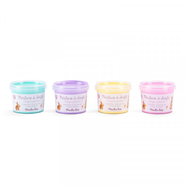 Kit de peinture à doigts pastel - Les Rosalies