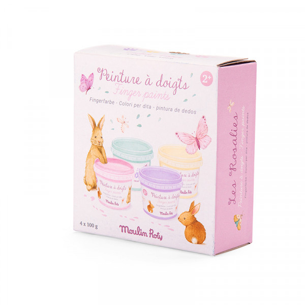Kit de peinture à doigts pastel - Les Rosalies