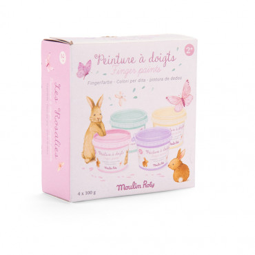 Kit de peinture à doigts pastel - Les Rosalies