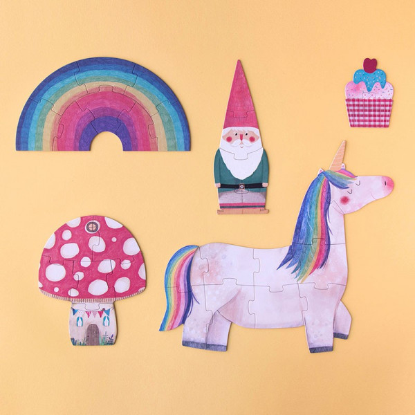 Puzzles réversibles - Happy birthday Unicorn
