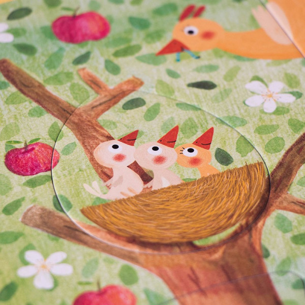 Puzzle réversible - Mon petit pommier