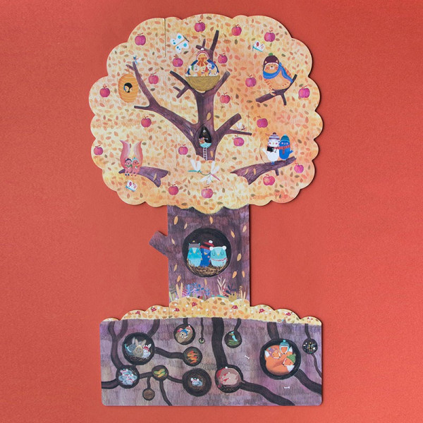 Puzzle réversible - Mon petit pommier