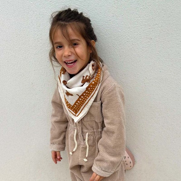 Foulard OSCAR enfant - Tigre milk