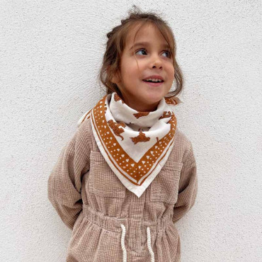 Foulard OSCAR enfant - Tigre milk
