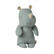 Peluche Safari Friends Rhino - Light dusty blue