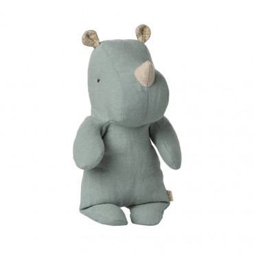 Peluche Safari Friends Rhino- Light dusty blue