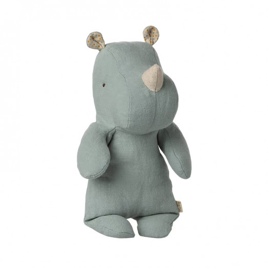 Peluche Safari Friends Rhino- Light dusty blue