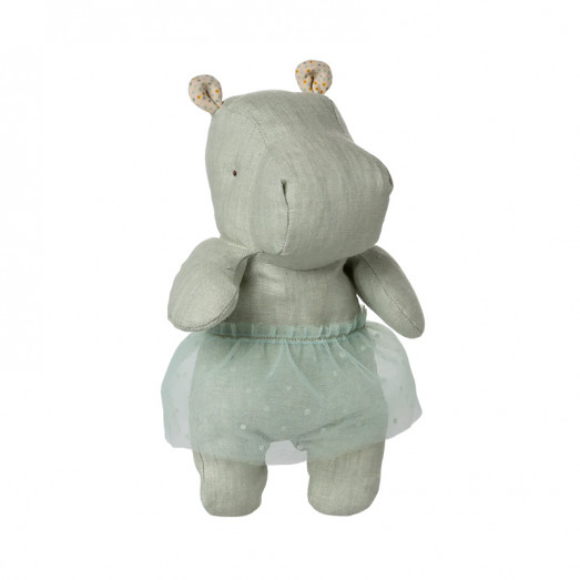 Peluche Safari Friends Hippo avec jupe - Mint