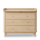 Lit bébé Wood Mini+ avec flèche de lit et voile de lit - Chêne