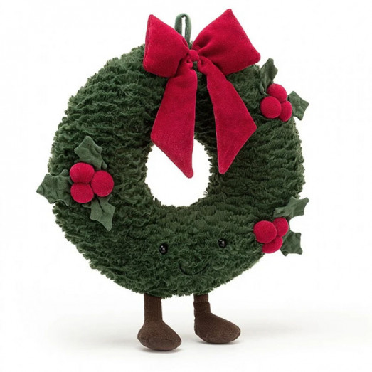 Peluche Amuseable - Couronne de Noël