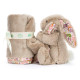 Doudou soother lapin Bashful - Blossom beige Petal