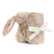 Doudou soother lapin Bashful - Blossom beige Petal