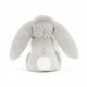 Doudou soother lapin Bashful - Gris argent