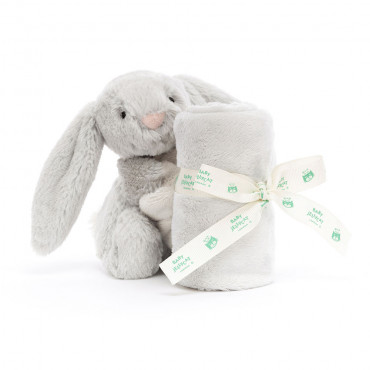 Doudou soother lapin Bashful - Gris argent