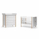 Chambre Duo Wood Mini+ : Lit bébé + Commode 4 T
