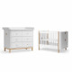 Chambre bébé Duo Wood Mini+ - Blanc et Chêne