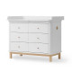 Chambre bébé Duo Wood Mini+ - Blanc et Chêne