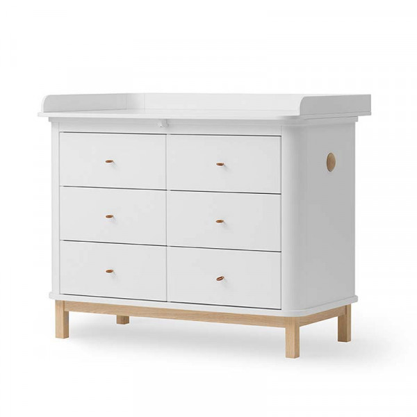 Chambre bébé Duo Wood Mini+ - Blanc et Chêne