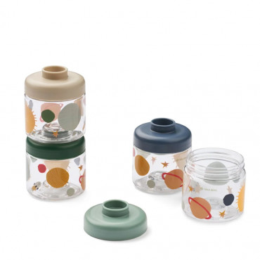 Boîtes alimentaires bébé Dominique - Universe classic navy