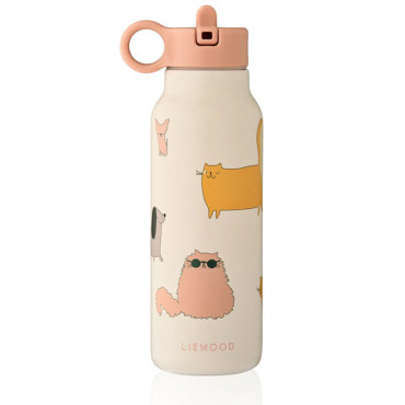 Gourde isotherme 350 ml Falk - Cats and dogs sandy