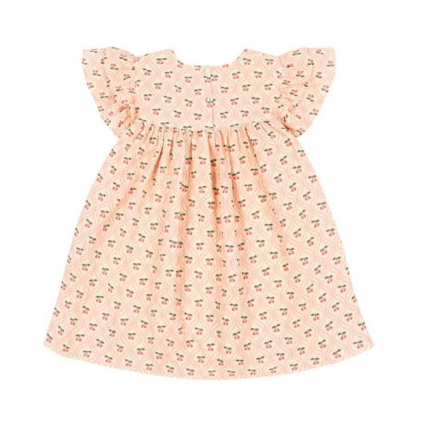 Robe Coco - Cherry pink motif