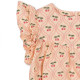 Barboteuse à volants Coco - Cherry pink motif