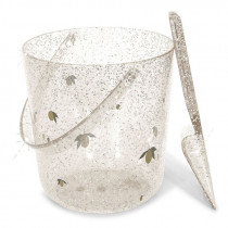 Seau et pelle de plage glitter - Lemon
