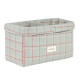 Panier deux compartiments Stories - Blue red checks