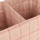 Panier deux compartiments Stories - Pink red checks