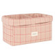 Panier deux compartiments Stories - Pink red checks