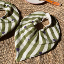 Lot de 2 bavoirs bandana MAEL - Stripe & love