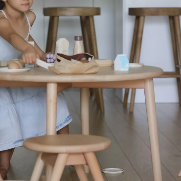 Petite table ronde - Hêtre