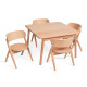 Petite table carrée - Hêtre