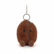 Porte-clés peluche Amuseable grain de café