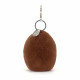 Porte-clés peluche Amuseable grain de café
