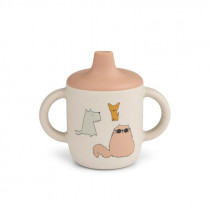 Tasse d'apprentissage Neil - Cats and dogs sandy