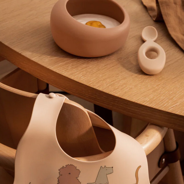 Set cuillère et bol en silicone Sparia - Tuscany rose apple blossom