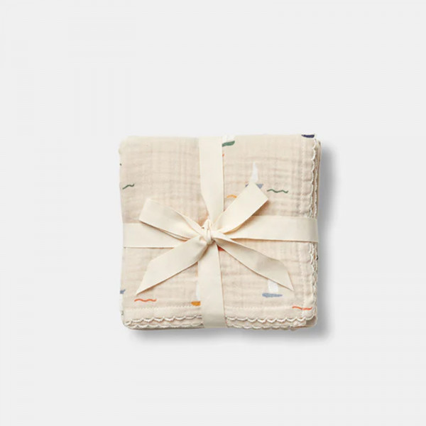 Pack 3 langes 65x65 cm - Pond Boats