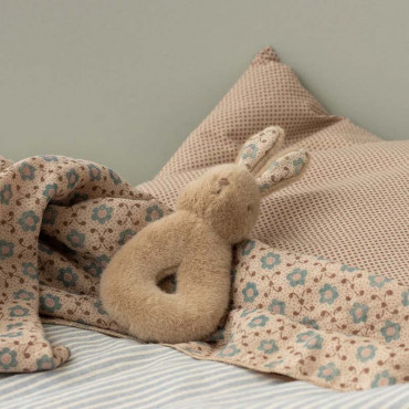 Coffret hochet lapin - Cream peach