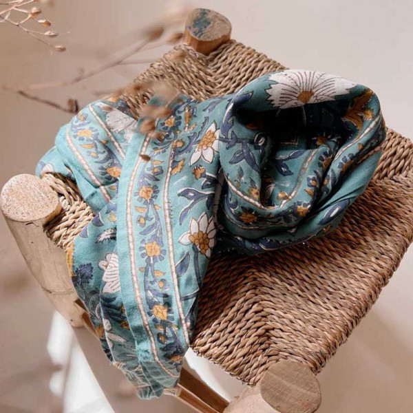 Foulard Dehli adulte - Celadon