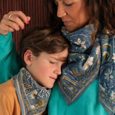 Foulard Dehli adulte - Celadon