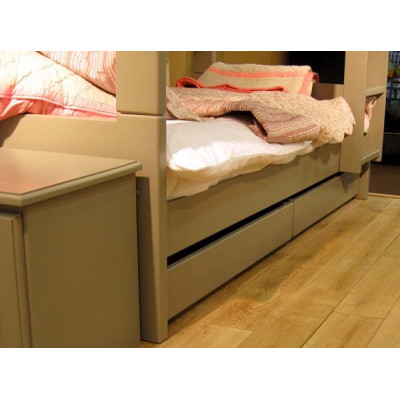 2 tiroirs de rangement Dominique - fond mdf mélaminé blanc
