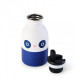 Gourde isotherme 250 ml Ricebamboo - Blanc et marine