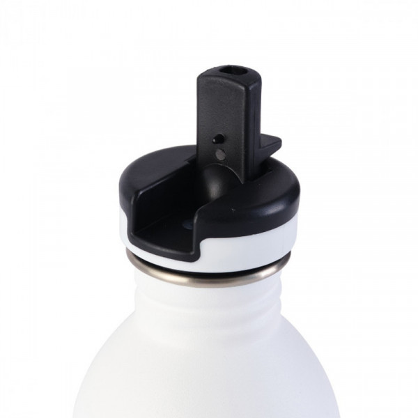 Gourde isotherme 250 ml Ricebamboo - Blanc et marine