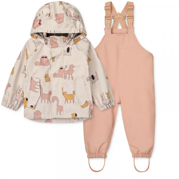 Ensemble de pluie Manu - Cats and dogs sandy