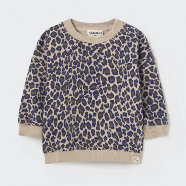 Sweatshirt Kelly - Stone animal print
