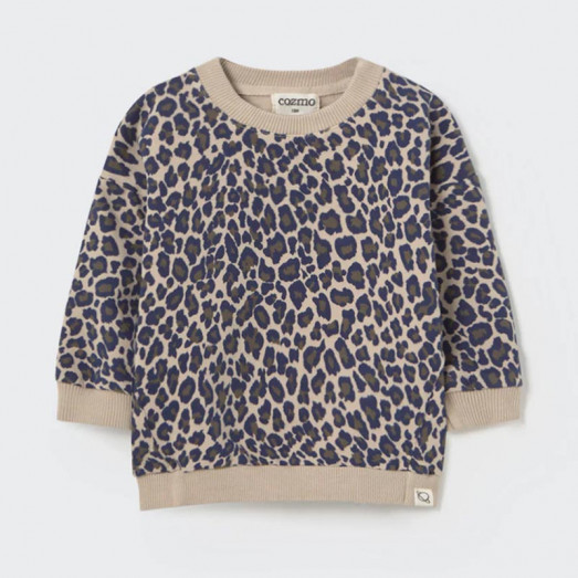 Sweatshirt Kelly - Stone animal print