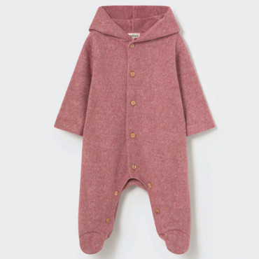 Combinaison bébé Jade - Rose tea