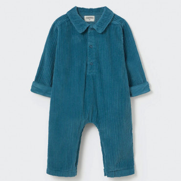 Combinaison en velours Trento - Blue midnight
